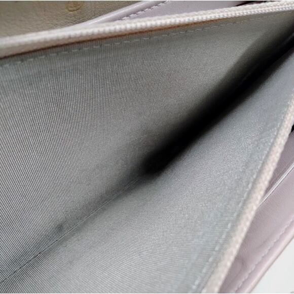 Authentic Gold Leather Chanel Textured CC Long Zip Around Wallet - Picture 8 of 10